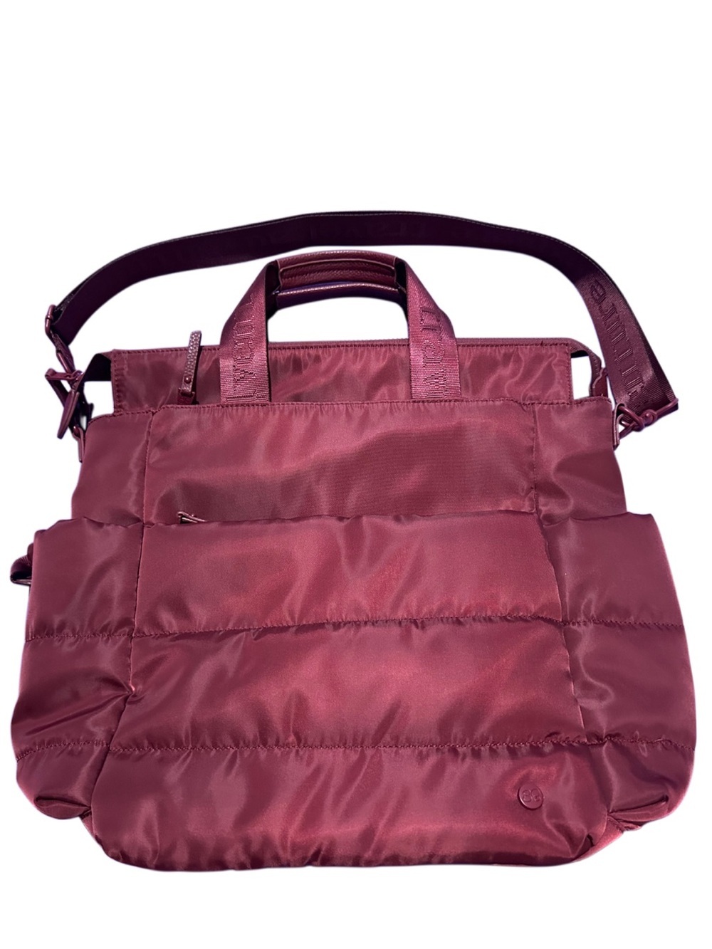 Samantha Brown To-Go 3 Ways to Wear Convertible Travel Tote Bag Red Wine Summer